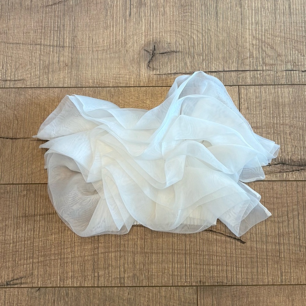 Zara White Sheer Top